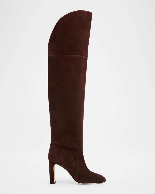 Babette Tubo Suede Over-The-Knee Boots